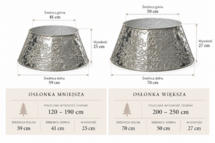 Osłona stojaka srebrna 